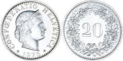 World Coins - Coin, Switzerland, 20 Rappen, 1976, Bern, , Copper-nickel, KM:29a