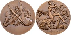 World Coins - France, Medal, Musique, Orphée Charmant les Animaux, Bronze, Delamarre,