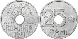 World Coins - Romania, Ferdinand I, 25 Bani, 1921, Le Locle, Aluminum, , KM:44