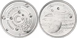 World Coins - Turkey, Kurus, Jupiter, 2022, Istanbul, Aluminum,
