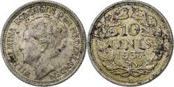 World Coins - Coin, Netherlands, Wilhelmina I, 10 Cents, 1937, , Silver, KM:163