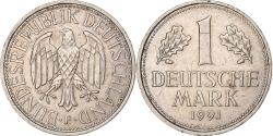 World Coins - Federal Republic of Germany, Mark, 1991, Stuttgart, Copper-nickel,