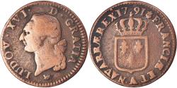 World Coins - Coin, France, Louis XVI, Sol ou sou, Sol, 1791, Paris, , Copper