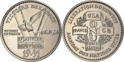 World Coins - France, Medal, Libération du Koweit, Victoire de la Paix, 1991, Copper-nickel