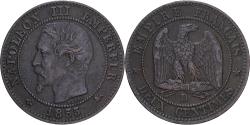 World Coins - Coin, France, Napoleon III, Napoléon III, 2 Centimes, 1855, Lyon,