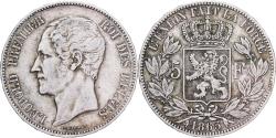World Coins - Belgium, Leopold I, 5 Francs, 5 Frank, 1865, Brussels, Silver, , KM:17