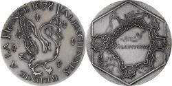 World Coins - France, Medal, Valenciennes Réunie à la France en 1678, Silvered bronze
