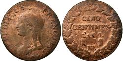 World Coins - Coin, France, Dupré, 5 Centimes, 1799, Strasbourg, , Bronze