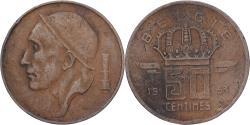 World Coins - Belgium, 50 Centimes, 1953, Bronze, , KM:145