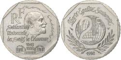 World Coins - France, 2 Francs, René Cassin, 1998, Paris, Nickel, , Gadoury:551