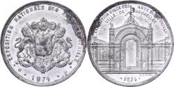 World Coins - Belgium, Medal, Exposition nationale des Arts Industriels, Bruxelles, 1874, Tin
