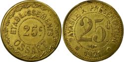 World Coins - Coin, France, Etablissements OSSART, Montpellier, 25 Centimes, 1921,