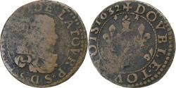 World Coins - Principality of Sedan, Frédéric-Maurice de la Tour, Double Tournois, 1632