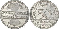 World Coins - Coin, GERMANY, WEIMAR REPUBLIC, 50 Pfennig, 1921, Berlin, , Aluminum