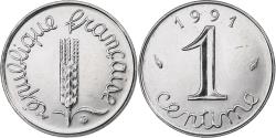 World Coins - France, Centime, 1991, Pessac, Stainless Steel, , Gadoury:91