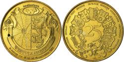 World Coins - Belgium, Token, 25 Westvlaander, 1980, Brass plated steel,
