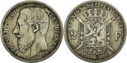 World Coins - Coin, Belgium, Leopold II, 2 Francs, 2 Frank, 1866, , Silver, KM:30.1