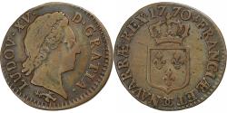 World Coins - France, Louis XV, 1/2 Sol, 1770, Besançon, Copper, , Gadoury:275