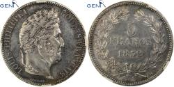 World Coins - France, Louis-Philippe I, 5 Francs, 1832, La Rochelle, Silver, GENI, UNC