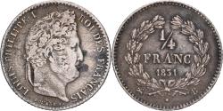World Coins - Coin, France, Louis-Philippe, 1/4 Franc, 1831, Rouen, , Silver