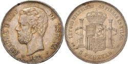 World Coins - Coin, Spain, Amadeao I, 5 Pesetas, 1874, Madrid, , Silver, KM:666