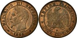World Coins - Coin, France, Napoleon III, Napoléon III, 2 Centimes, 1856, Bordeaux