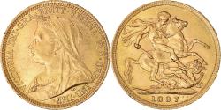 World Coins - Coin, Australia, Victoria, Sovereign, 1897, Sydney, , Gold, KM:13