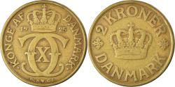 World Coins - Coin, Denmark, Christian X, 2 Kroner, 1925, Copenhagen,