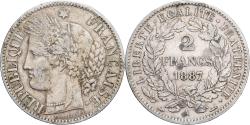 World Coins - France, 2 Francs, Cérès, 1887, Paris, Silver, , KM:817.1