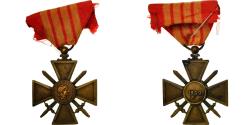 World Coins - France, Croix de Guerre, Medal, 1939, Excellent Quality, Bronze, 37