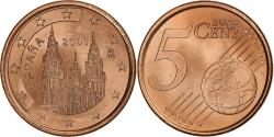 World Coins - Spain, Juan Carlos I, 5 Euro Cent, 2001, Madrid, , Copper Plated Steel