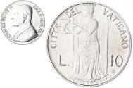 World Coins - Coin, VATICAN CITY, John Paul II, 10 Lire, 1980, FDC.AN 2, , Aluminum