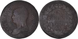 World Coins - Coin, France, Dupré, Decime, AN 8, Metz, , Bronze, KM:644.2