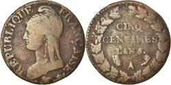 World Coins - Coin, France, Dupré, 5 Centimes, AN 5, Paris, , Bronze, KM:640.1