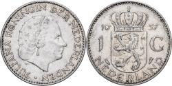 World Coins - Netherlands, Juliana, 1 Gulden, 1957, Silver, , KM:184