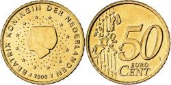 World Coins - Netherlands, Beatrix, 50 Centimes, 2000, Utrecht, Nordic gold,