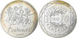 World Coins - France, 10 Euro, Sempé - Printemps - Fraternité, 2014, Paris, Silver,