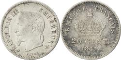 World Coins - Coin, France, Napoleon III, Napoléon III, 20 Centimes, 1867, Strasbourg