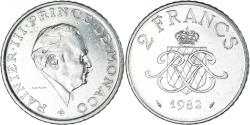 World Coins - Coin, Monaco, Rainier III, 2 Francs, 1982, , Nickel, KM:157