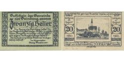 World Coins - Banknote, Austria, Geinberg, 20 Heller, valeur faciale, 1920 UNC(63) Mehl:FS 228