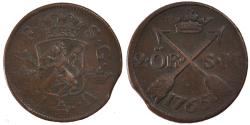 World Coins - Coin, Sweden, Adolf Frederick, 2 Ore, S.M., 1765, , Copper, KM:461