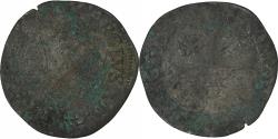 World Coins - France, Charles X, Douzain aux deux C, 1593, Troyes, Billon,