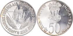 World Coins - Coin, INDIA-REPUBLIC, 50 Rupees, 1974, Mumbai, Bombay, , Silver, KM:255