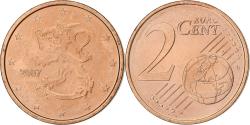 World Coins - Finland, 2 Euro Cent, 2007, Vantaa, Copper Plated Steel,