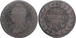 World Coins - Coin, France, Dupré, 5 Centimes, AN 7, Paris, , Copper, Gadoury:126