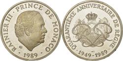 World Coins - Monaco, Medal, 40 ème Anniversaire de Rainier III, 1989, , Silver