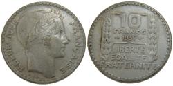 World Coins - Coin, France, Turin, 10 Francs, 1937, Paris, , Silver, KM:878