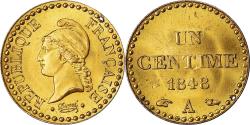 World Coins - Coin, France, Centime, 1848, Paris, Rare, , Cuivre jaune, KM:754