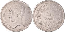World Coins - Coin, Belgium, Albert I, 5 Francs, 5 Frank, 1931, position b, , Nickel