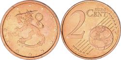 World Coins - Finland, 2 Euro Cent, 2004, Vantaa, , Copper Plated Steel, KM:99
